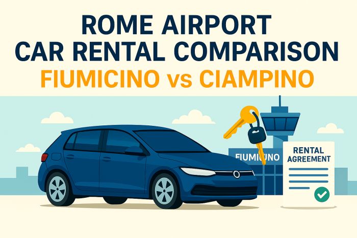 Rome Airport Car Rental Comparison – Fiumicino vs Ciampino