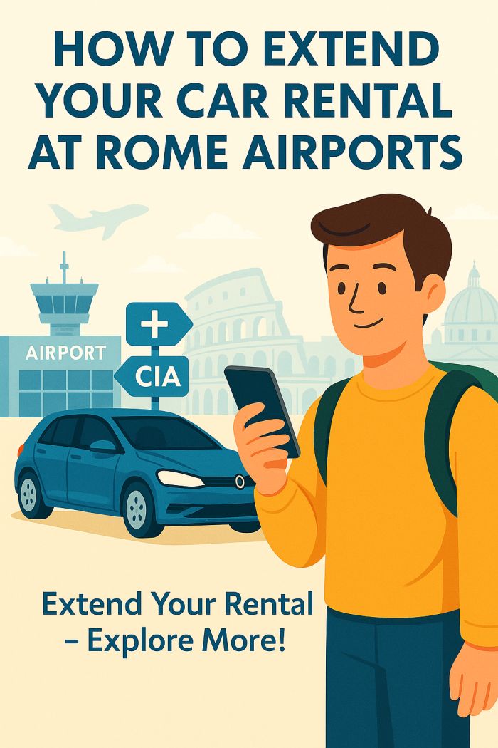 How to Extend Your Car Rental at Rome Airports