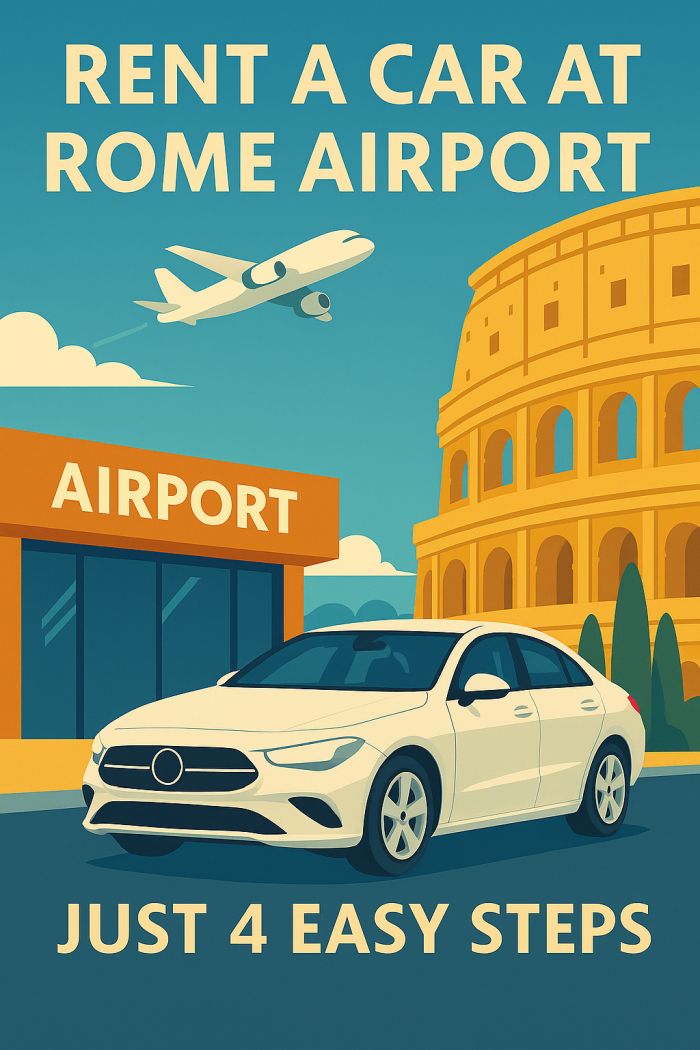 Rent a Car at Rome Airport – Just 4 Easy Steps