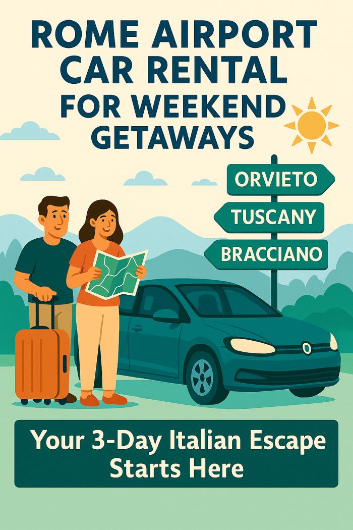 Rome Airport Car Rental for Weekend Getaways
