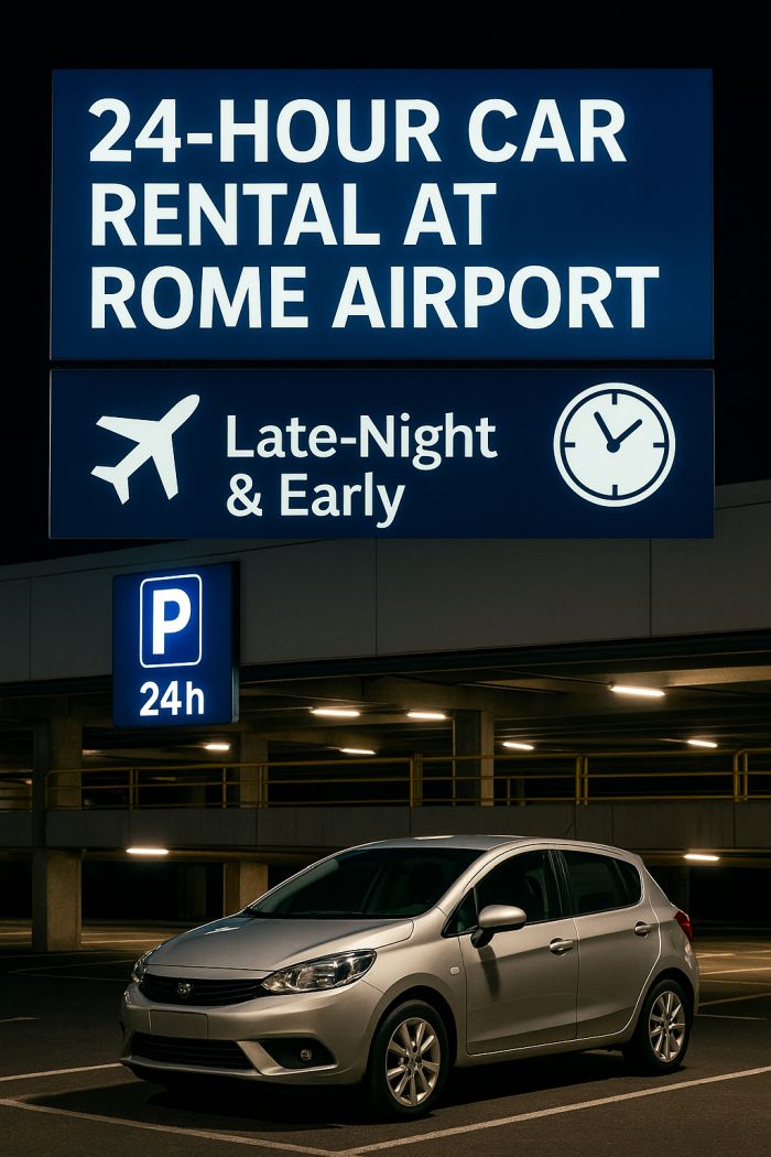 24-Hour Car Rental at Rome Airport