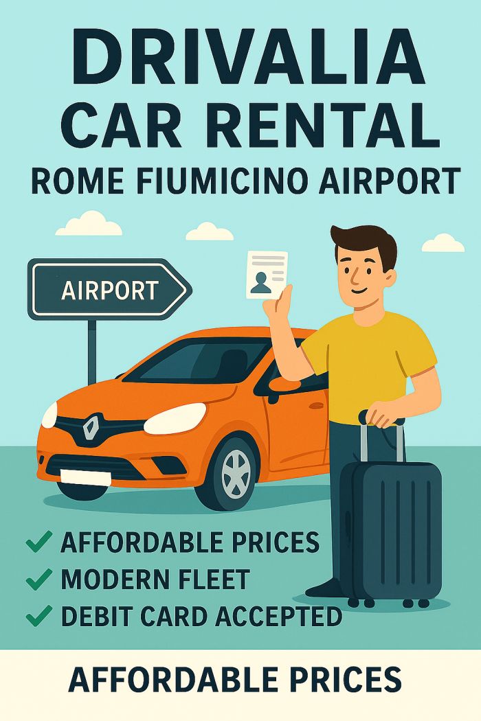 Drivalia Car Rental at Rome Fiumicino Airport