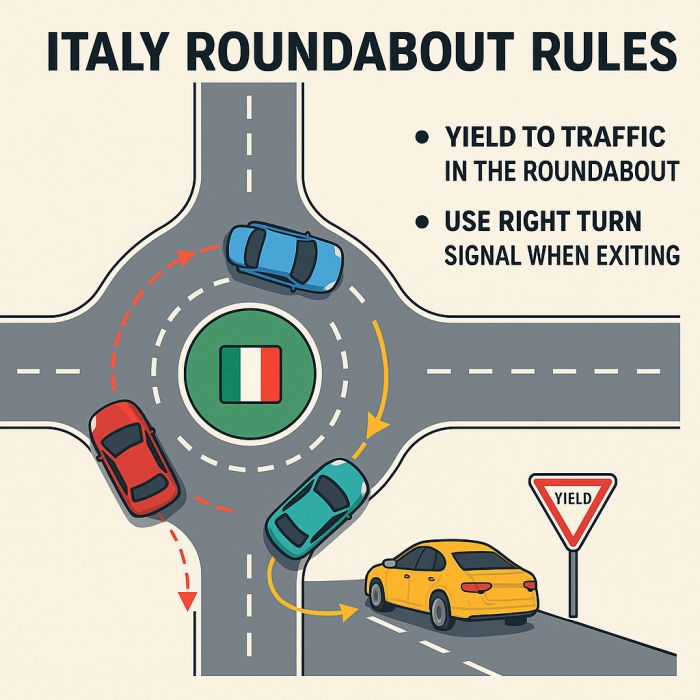 Italy Roundabout Rules