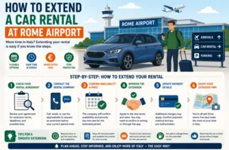 How to Extend a Car Rental at Rome Airport