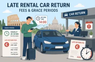 Late Rental Car Return in Rome