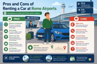 Pros and Cons of Renting a Car at Rome Airports