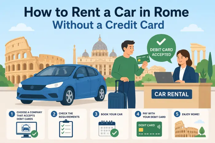 Rent a Car in Rome With No Credit Card