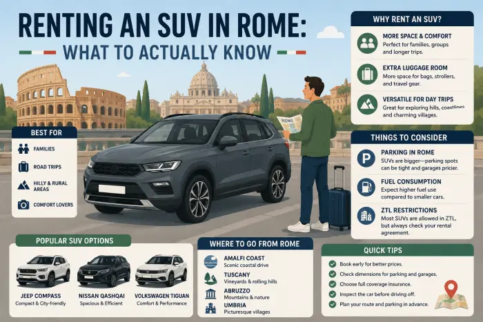 SUV Rental at Rome Airport