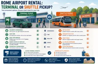 Rome Airport Rental: Terminal or Shuttle Pickup