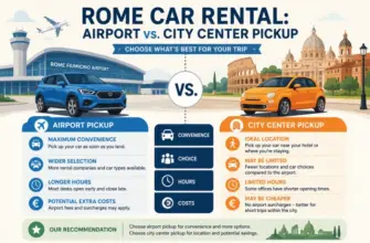 Rome Car Rental: Airport vs. City Center Pickup