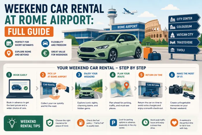 Weekend Car Rental at Rome Airport