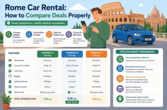 Rome Car Rental: How to Compare Deals Properly