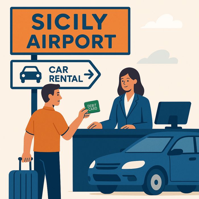 Rent a Car at Sicily Airport Without a Credit Card