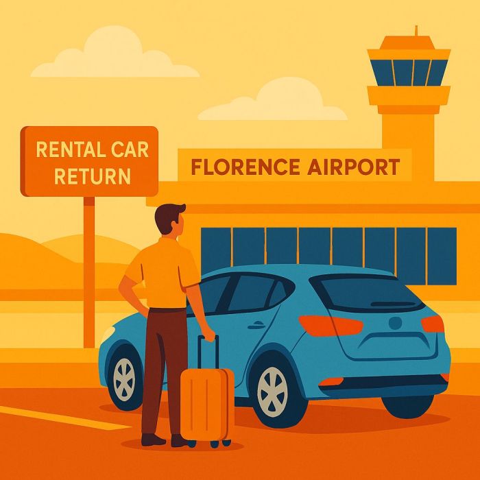 Returning a Rental Car at Florence Airport