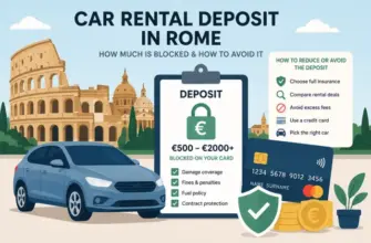 Car Rental Deposit in Rome