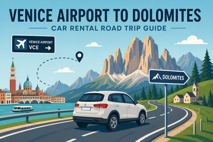 Venice Airport to Dolomites Car Rental