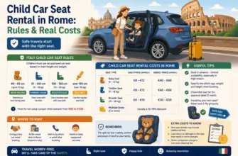 Child Car Seats for Rental Cars in Rome: What the Law Actually Requires