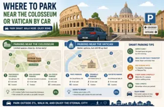 Colosseum & Vatican Parking for Rental Car Drivers