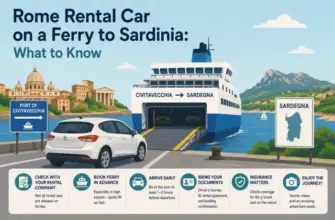 Rome Rental Car on a Ferry to Sardinia