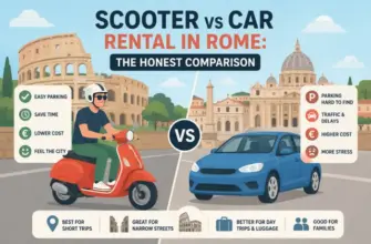 Scooter vs Car Rental in Rome