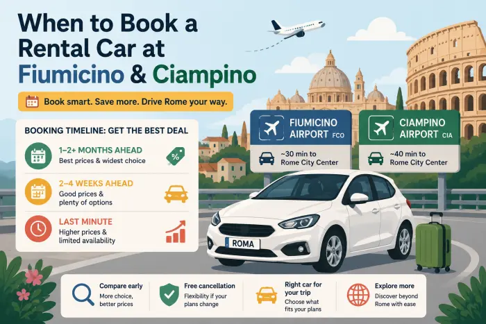 Best Time to Book a Car Rental at Rome