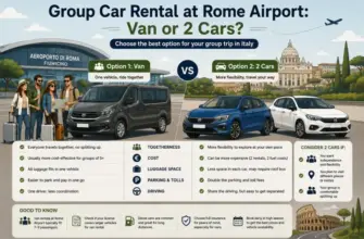 Group Car Rental at Rome Airport