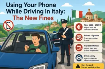 Using Your Phone While Driving in Italy