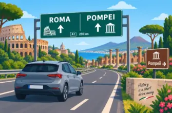 Driving from Rome to Pompeii